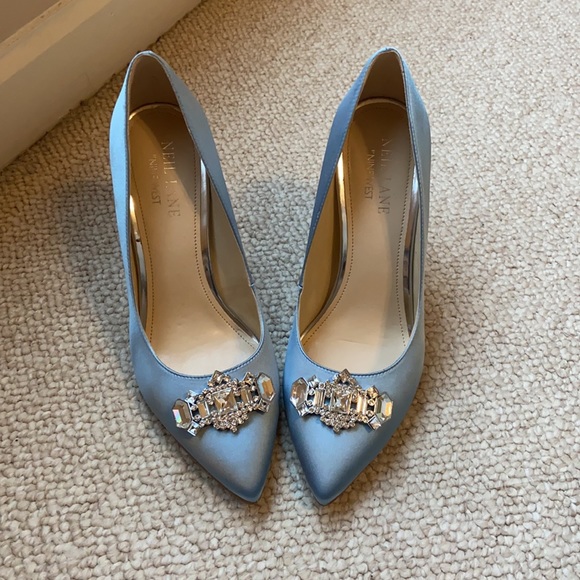 Nine West X Neil Lane Blue Heels 